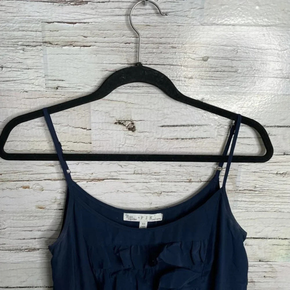 The man repeller x PJK  blue ruffle mini dress size xs - Picture 4 of 11